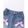 image:imageGORGLITTER Girls Baggy Jeans Wide Leg Ripped Straight Cargo Joggers PantsBlue Bowknot