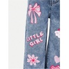 image:imageGORGLITTER Girls Baggy Jeans Wide Leg Ripped Straight Cargo Joggers PantsBlue Print