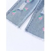 image:imageGORGLITTER Girls Baggy Jeans Wide Leg Ripped Straight Cargo Joggers PantsLight Wash Strawberry
