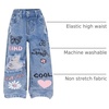 image:imageGORGLITTER Girls Baggy Jeans Wide Leg Ripped Straight Cargo Joggers PantsMedium Wash