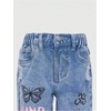 image:imageGORGLITTER Girls Baggy Jeans Wide Leg Ripped Straight Cargo Joggers PantsMedium Wash