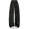 image:imageGORGLITTER Girls Baggy Wide Leg Jeans Cute Bow Denim Pants TrousersBlack