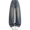 image:imageGORGLITTER Girls Baggy Wide Leg Jeans Cute Bow Denim Pants TrousersMedium Wash
