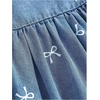 image:imageGORGLITTER Girls Bow Denim Jean Dress Cute Sleeveless Sundress Summer Casual Vacation Ruffle Hem Short Tank DressesLight Wash