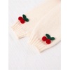 image:imageGORGLITTER Girls Cherry Cardigan Sweater Open Front Long Sleeve Knit TopsApricot