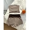 image:imageGORGLITTER Girls Cute Beach 2 Piece Outfits Vacation Going Out ClothesCoffee Brown