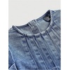 image:imageGORGLITTER Girls Denim Dress Summer Pleated A Line Cute Mini Tshirt DressBlue