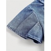 image:imageGORGLITTER Girls Denim Dress Summer Pleated A Line Cute Mini Tshirt DressBlue