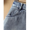 image:imageGORGLITTER Girls Denim Skirt Y2k High Waisted ALine Mini Jean SkirtsDark Wash