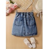 image:imageGORGLITTER Girls Denim Skirt Y2k High Waisted ALine Mini Jean SkirtsDark Wash
