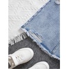 image:imageGORGLITTER Girls Denim Skirt Y2k High Waisted ALine Mini Jean SkirtsLight Blue
