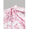 image:imageGORGLITTER Girls Floral Bow Mini Skirt Cute Casual Wrap Tie Side Ruffle Summer Beach Short Skirts Preppy ClothesPink