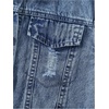 image:imageGORGLITTER Girls Jean Jacket Distressed Button Down Cropped Denim JacketMedium Wash