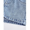 image:imageGORGLITTER Girls Jean Shorts Sparkly Rhinestone Denim Shorts Summer JortsMedium Wash