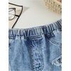 image:imageGORGLITTER Girls Jean Shorts Y2K Jorts Star Patched Distressed Fringe Hem Cute Denim ShortsLight Wash