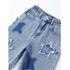 image:imageGORGLITTER Girls Jean Shorts Y2k High Rise Jorts Star Ripped Denim ShortsLight Wash