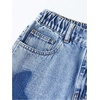 image:imageGORGLITTER Girls Jean Shorts Y2k High Rise Jorts Star Ripped Denim ShortsLight Wash