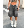 image:imageGORGLITTER Girls Jorts Cute Jean Denim Shorts Baggy Bermuda ShortsDark Grey