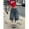 image:imageGORGLITTER Girls Jorts Cute Jean Denim Shorts Baggy Bermuda ShortsDark Wash