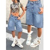 image:imageGORGLITTER Girls Jorts Cute Jean Denim Shorts Baggy Bermuda ShortsLight Wash