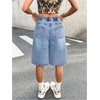 image:imageGORGLITTER Girls Jorts Cute Jean Denim Shorts Baggy Bermuda ShortsLight Wash