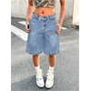 image:imageGORGLITTER Girls Jorts Cute Jean Denim Shorts Baggy Bermuda ShortsLight Wash
