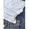image:imageGORGLITTER Girls Polka Dots Crop Tops Y2K Off The Shoulder Ruched Cinched Waist Tank Top Trendy FashionWhite