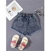 image:imageGORGLITTER Girls Ripped Jean Shorts Cute High Waisted Denim Shorts JortsDark Wash