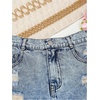 image:imageGORGLITTER Girls Ripped Jean Shorts Cute High Waisted Denim Shorts JortsLight Blue Rip