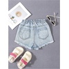 image:imageGORGLITTER Girls Ripped Jean Shorts Cute High Waisted Denim Shorts JortsLight Wash
