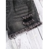 image:imageGORGLITTER Girls Ripped Jean Shorts Cute High Waisted Denim Shorts JortsPlain Black