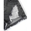 image:imageGORGLITTER Girls Ripped Jean Shorts Cute High Waisted Denim Shorts JortsSolid Grey