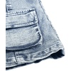 image:imageGORGLITTER Girls Skirts Cute Jean Denim High Waisted SkirtsLight Wash