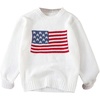 image:imageGORGLITTER Girls American Flag Sweater Long Sleeve Cute Graphic SweatersWhite