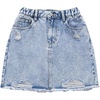 image:imageGORGLITTER Girls Denim Skirt Y2k High Waisted ALine Mini Jean SkirtsLight Blue