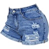 image:imageGORGLITTER Girls Jean Denim Shorts Ripped Cute Jorts Western OutfitsBlue