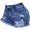 image:imageGORGLITTER Girls Jean Denim Shorts Ripped Cute Jorts Western OutfitsDark Wash
