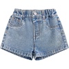 image:imageGORGLITTER Girls Jean Shorts Sparkly Rhinestone Denim Shorts Summer JortsLight Wash