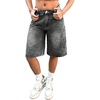 image:imageGORGLITTER Girls Jorts Cute Jean Denim Shorts Baggy Bermuda ShortsDark Grey