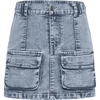 image:imageGORGLITTER Girls Skirts Cute Jean Denim High Waisted SkirtsLight Wash