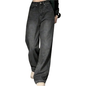 image:imageGORGLITTER Girls Baggy Jeans Wide Leg High Waisted Denim Pants ClothesBlack