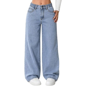 image:imageGORGLITTER Girls Baggy Jeans Wide Leg High Waisted Denim Pants ClothesLight Blue C