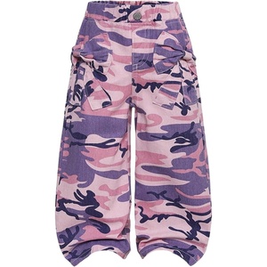 image:imageGORGLITTER Girls Bow Jeans Baggy Wide Leg High Waist Pants JoggersMulticolor