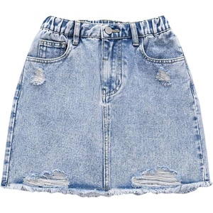 image:imageGORGLITTER Girls Denim Skirt Y2k High Waisted ALine Mini Jean SkirtsLight Blue