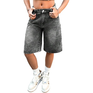 image:imageGORGLITTER Girls Jorts Cute Jean Denim Shorts Baggy Bermuda ShortsDark Grey