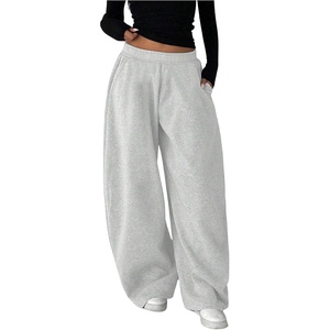 image:imageGORGLITTER Girls Low Rise Barrel Sweatpants Baggy Pants for Girls 812Grey