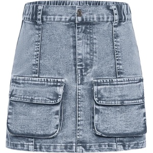 image:imageGORGLITTER Girls Skirts Cute Jean Denim High Waisted SkirtsLight Wash