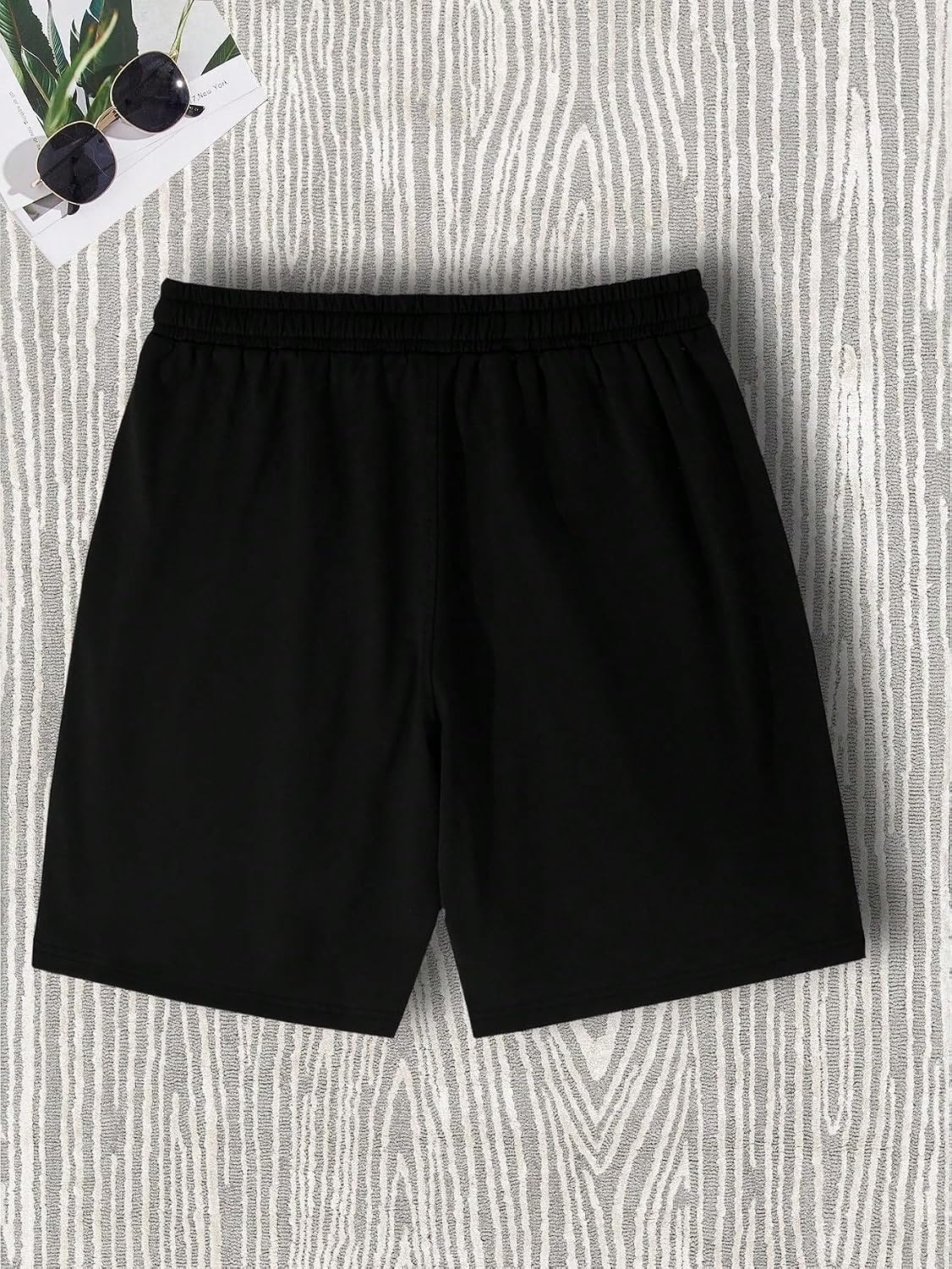 image:imageGORGLITTER Mens Graphic Shorts Y2K Basketball Baggy Cool Rave Drawstring Waist Vintage Track Gym Running Workout ShortsBlack Drawstring