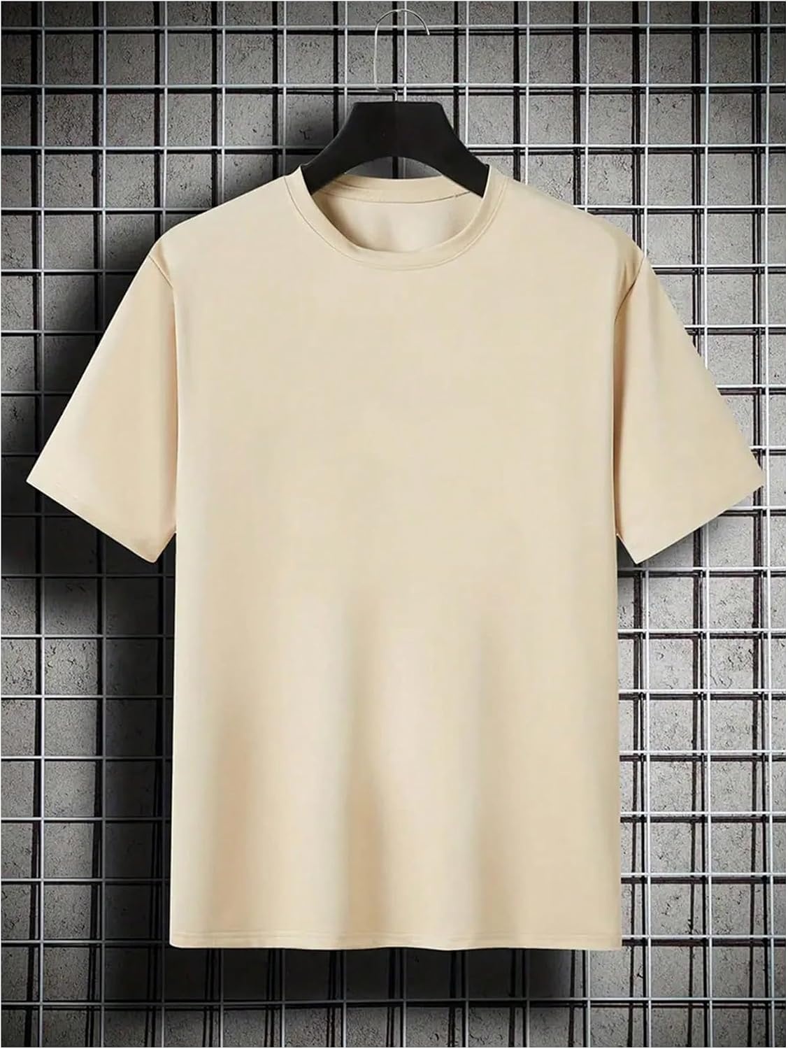 image:imageGORGLITTER Mens Vintage Graphic TShirt Oversized Crewneck Short Sleeve Tee Retro Print Casual Summer Streetwear TopApricot