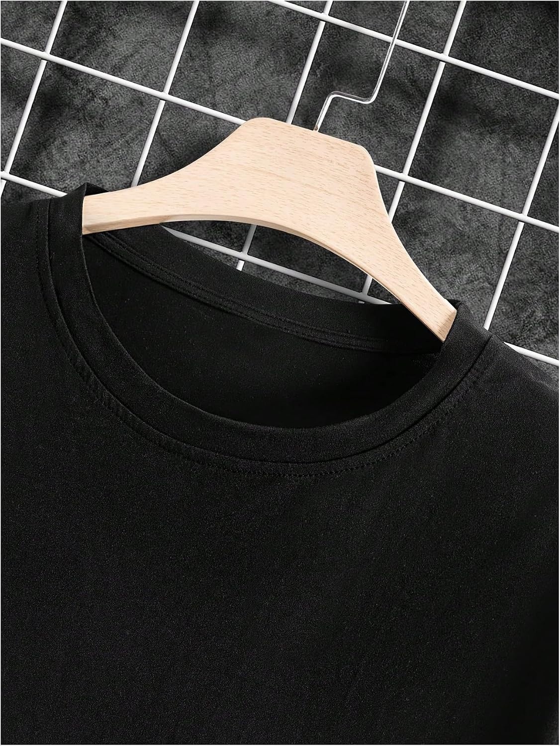 image:imageGORGLITTER Mens Vintage Graphic TShirt Oversized Crewneck Short Sleeve Tee Retro Print Casual Summer Streetwear TopBlack Tropical  Letter
